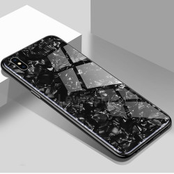 Apple iPhone XS Max 6.5 Kılıf Zore Marbel Cam Silikon - 8