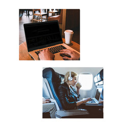 Apple Macbook 13.3' Air 2020 A2337 Wiwu Mıknatıslı Privacy Ekran Koruyucu - 8