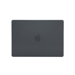 Apple Macbook 13.3' Air 2020 A2337 Zore MSoft Carbon Fiber Design Cover - 4