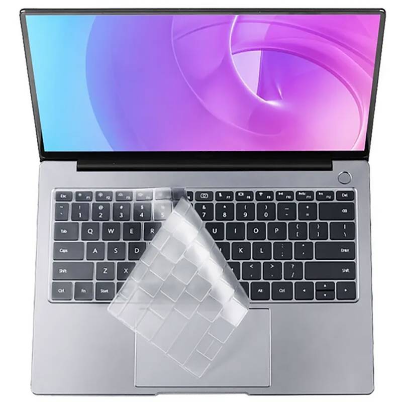 Apple Macbook 13.6' Air 2022 M2 A2681 Zore Keyboard Protector Transparent Frosted Silicone Pad - 1