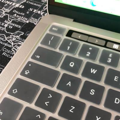 Apple Macbook 13.6' Air 2024 M2 A2681 Zore Klavye Koruyucu Transparan Buzlu Silikon Ped - 6