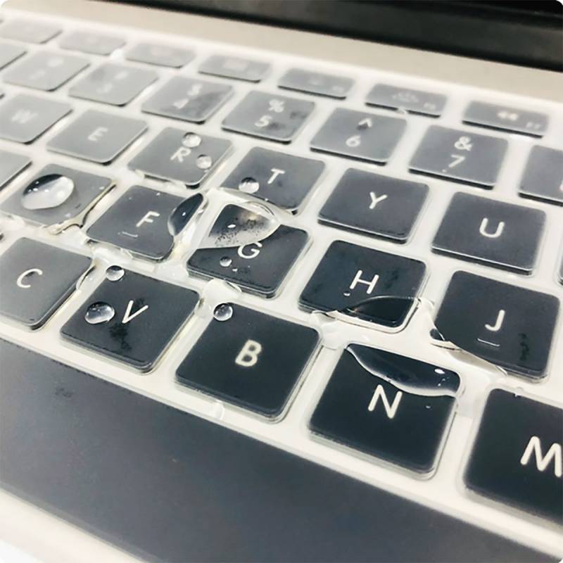 Apple Macbook 13.6' Air 2024 M2 A2681 Zore Klavye Koruyucu Transparan Buzlu Silikon Ped - 5