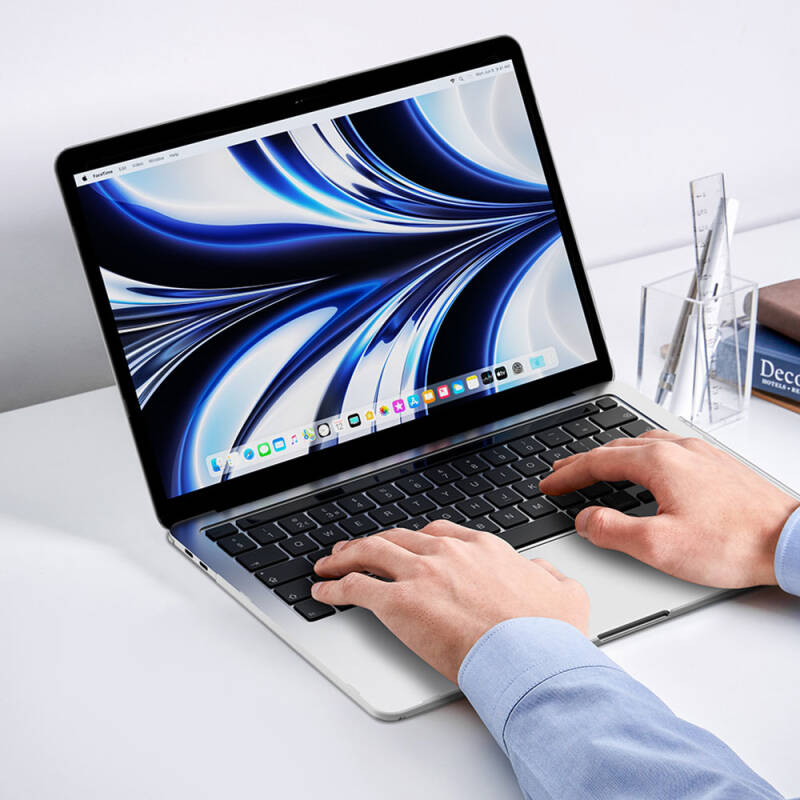 Apple Macbook 13.6' Air M3 A3113 Wiwu Macbook iShield Standlı Shield Kapak - 9