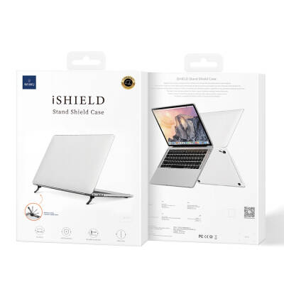 Apple Macbook 13.6" Air 2024 M2 A2681 Wiwu Macbook iShield Stand Shield Cover - 5