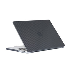 Apple Macbook 14.2' 2021 A2442 Zore MSoft Carbon Fiber Design Cover - 1