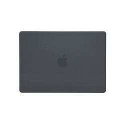 Apple Macbook 14.2' 2021 A2442 Zore MSoft Carbon Fiber Design Cover - 4