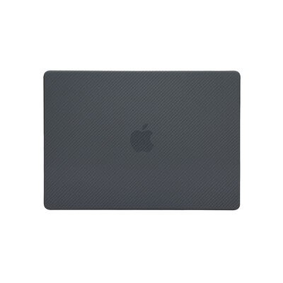 Apple Macbook 14.2' 2021 A2442 Zore MSoft Carbon Fiber Tasarımlı Kapak - 4