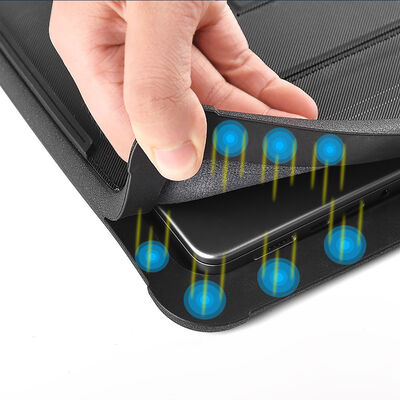 Apple Macbook 14.2' 2021 Wiwu Defender Stand Case Taşınabilir Standlı Magnetik PU Laptop Çantası - 14