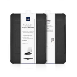 Apple Macbook 14.2' 2021 Wiwu Defender Stand Case Taşınabilir Standlı Magnetik PU Laptop Çantası - 17