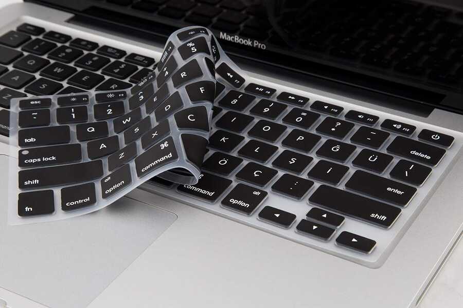 Apple Macbook 16' Touch Bar A2141 Zore Klavye Koruyucu Silikon Ped - 1