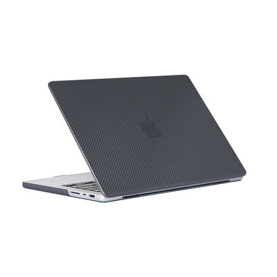 Apple Macbook 16.2' 2021 A2485 Zore MSoft Carbon Fiber Design Cover - 1
