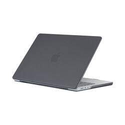Apple Macbook 16.2' 2021 A2485 Zore MSoft Carbon Fiber Tasarımlı Kapak - 2