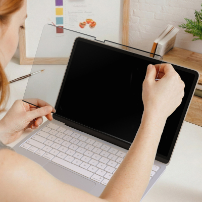 Apple Macbook Neo 13' A3404 Amazingthing Radix MagPrivacy Serisi Magnetik Hayalet Ekran Koruyucu - 7