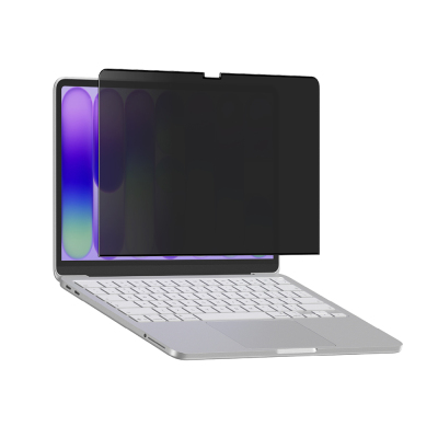 Apple Macbook Neo 13' A3404 Amazingthing Radix MagPrivacy Serisi Magnetik Hayalet Ekran Koruyucu - 1