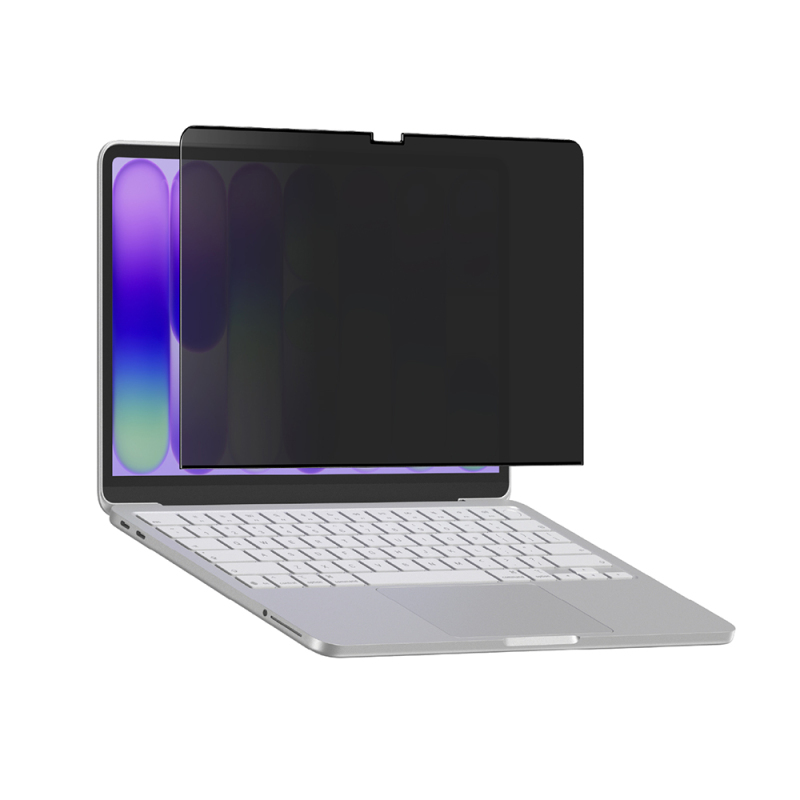 Apple Macbook Neo 13' A3404 Amazingthing Radix MagPrivacy Serisi Magnetik Hayalet Ekran Koruyucu - 1