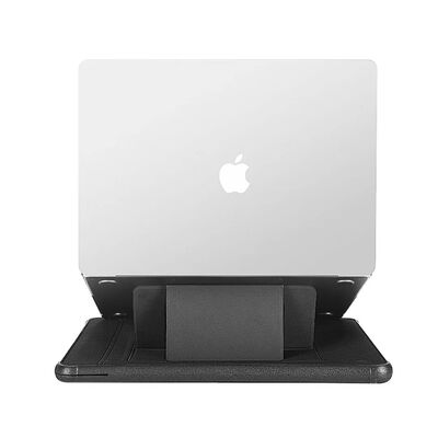 Apple Macbook Pro 14.2 2023 A2779 Wiwu Defender Stand Case Taşınabilir Standlı Magnetik PU Laptop Çantası - 11