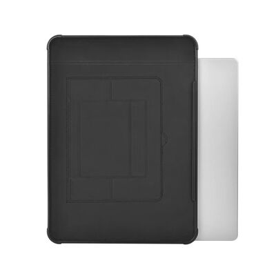 Apple Macbook Pro 14.2 2023 A2779 Wiwu Defender Stand Case Taşınabilir Standlı Magnetik PU Laptop Çantası - 19