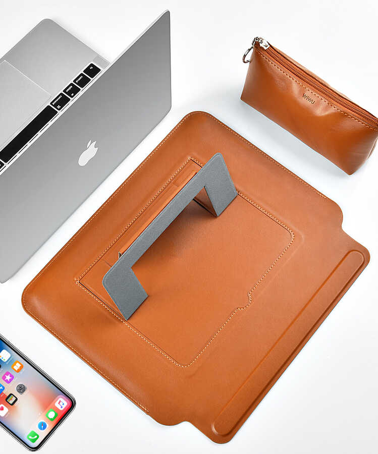 Apple Macbook Pro 14.2 2023 A2779 Wiwu Macbook Skin Pro Portable Stand Kılıf - 4