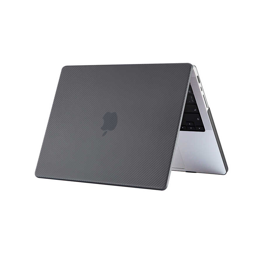 Apple Macbook Pro 14.2 2023 A2779 Zore MSoft Carbon Fiber Tasarımlı Kapak - 3