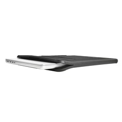 Apple Macbook Pro 16.2 2023 A2780 Wiwu Defender Stand Case Taşınabilir Standlı Magnetik PU Laptop Çantası - 3