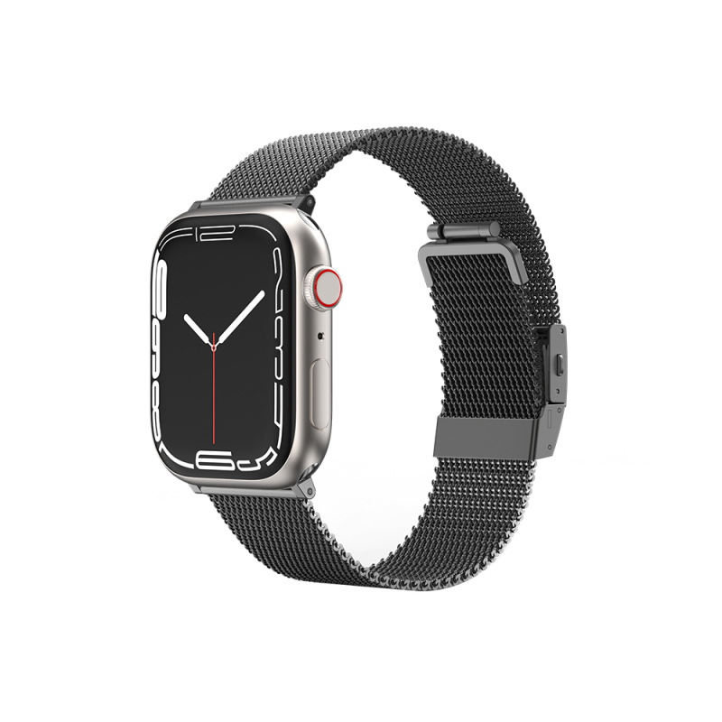 Apple Watch 10 42mm Amazingthing Titan Metal Hasır Kordon - 3