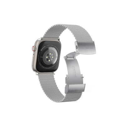 Apple Watch 10 42mm Amazingthing Titan Metal Hasır Kordon - 5