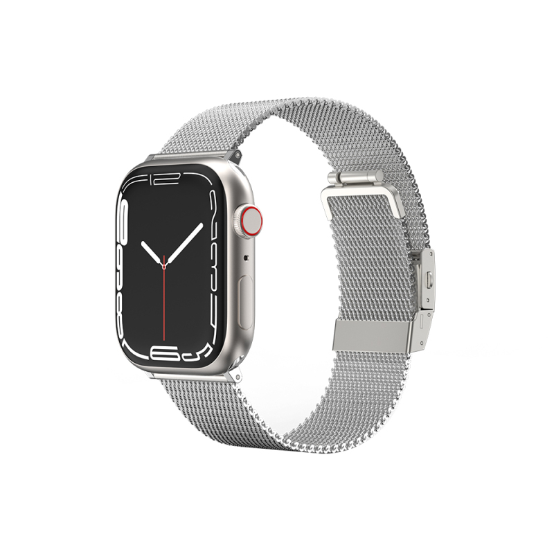 Apple Watch 10 42mm Amazingthing Titan Metal Hasır Kordon - 1