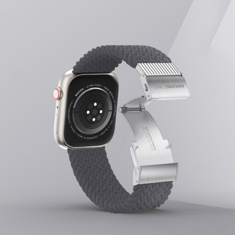 Apple Watch 10 42mm Amazingthing Titan Weave 2 Sport Örgü Kordon - 10