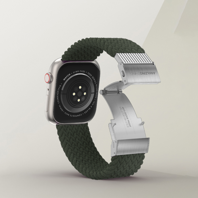 Apple Watch 10 42mm Amazingthing Titan Weave 2 Sport Örgü Kordon - 11