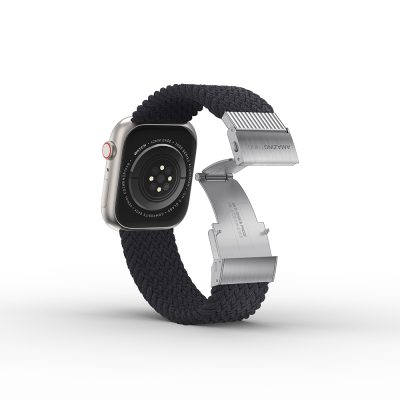 Apple Watch 10 42mm Amazingthing Titan Weave Örgü Sport Kordon - 13