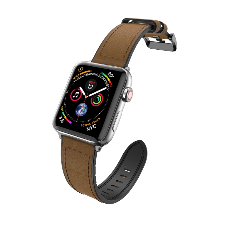 Apple Watch 10 42mm Raptic Hybrid Leather Series Leather Band - 3