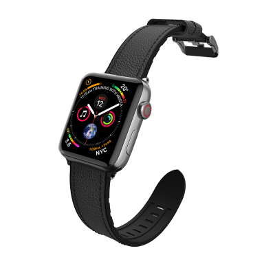 Apple Watch 10 42mm Raptic Hybrid Leather Serisi Deri Kordon - 1