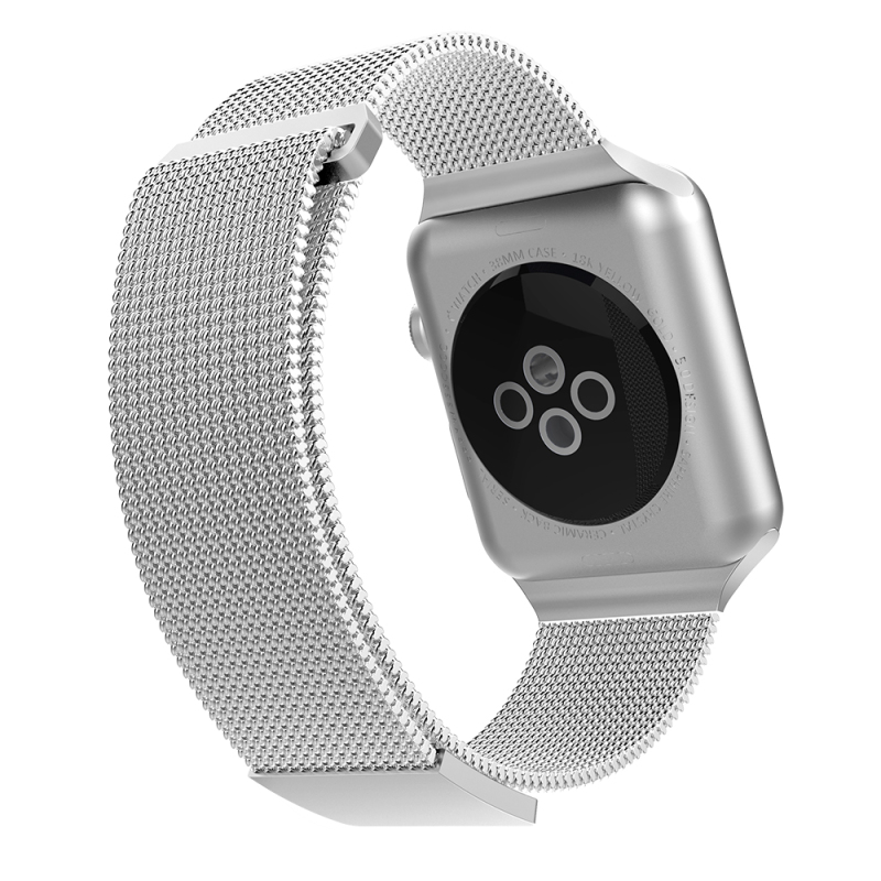 Apple Watch 10 42mm Raptic Mesh Band Serisi Metal Hasır Kordon - 1