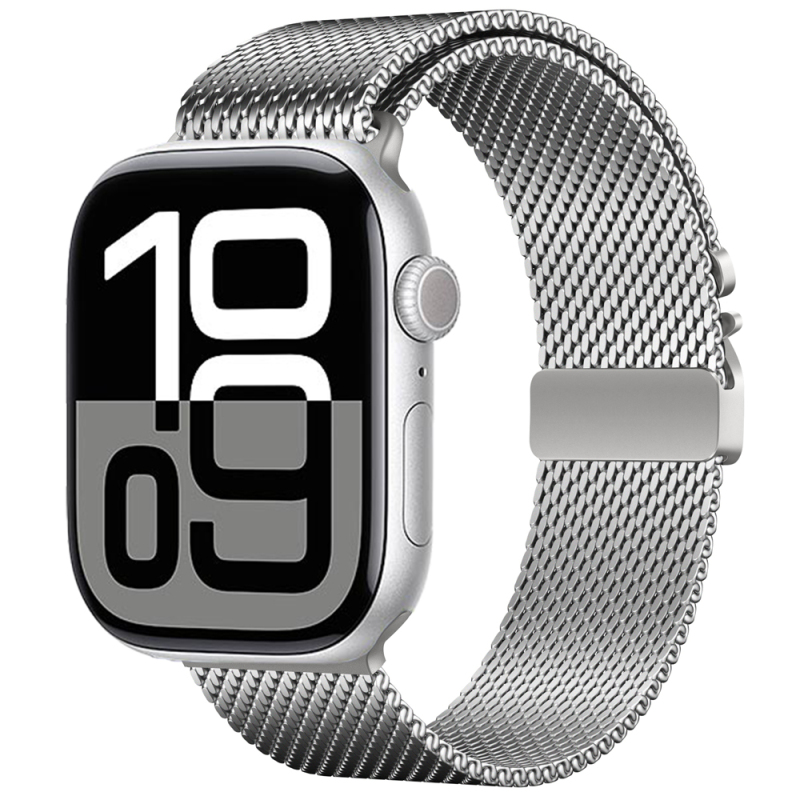 Apple Watch 10 42mm Zore KRD-121 Metal Hasır Kordon - 6