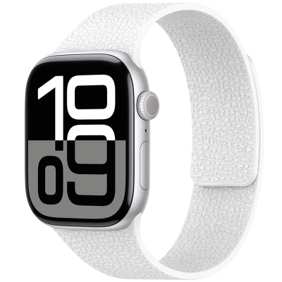 Apple Watch 10 42mm Zore KRD-136 Kabartma Desenli Silikon Kordon - 10