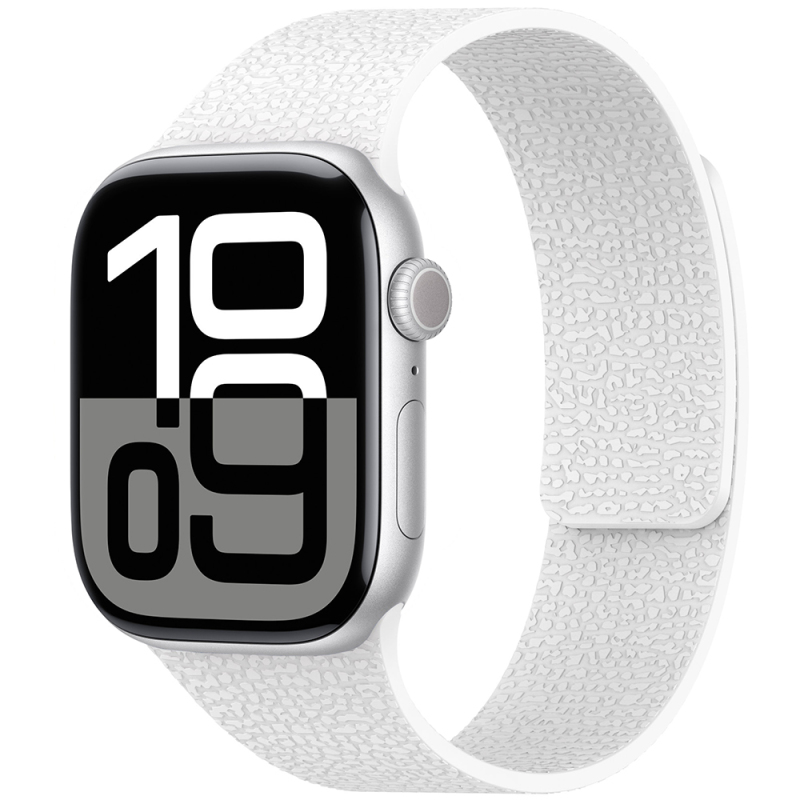 Apple Watch 10 42mm Zore KRD-136 Kabartma Desenli Silikon Kordon - 10