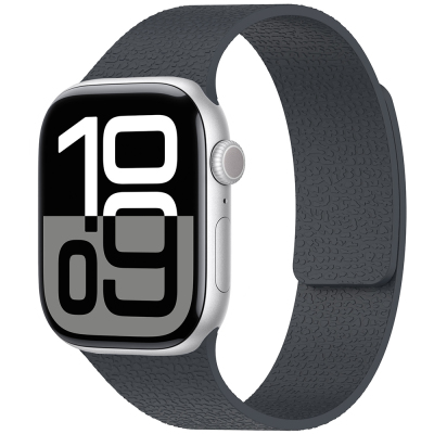 Apple Watch 10 42mm Zore KRD-136 Kabartma Desenli Silikon Kordon - 8