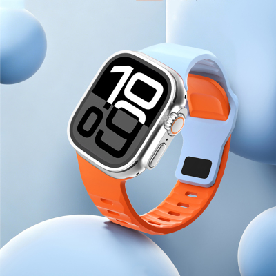 Apple Watch 10 42mm Zore KRD-160 Silikon Kordon Strap Kayış - 15