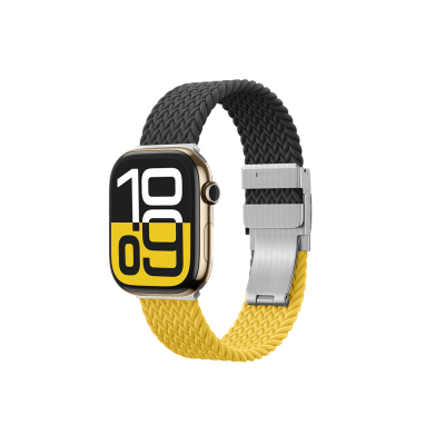 Apple Watch 10 46mm Amazingthing Glamour Blend Hasır Kordon - 2