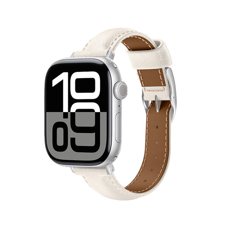 Apple Watch 10 46mm Amazingthing Glamour Class Deri Kordon - 3