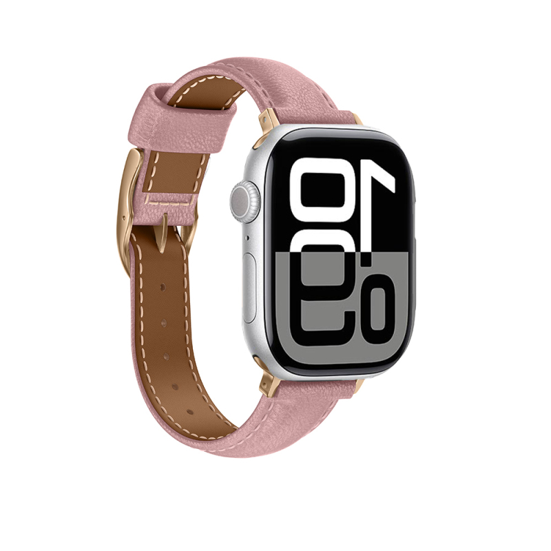 Apple Watch 10 46mm Amazingthing Glamour Class Deri Kordon - 17