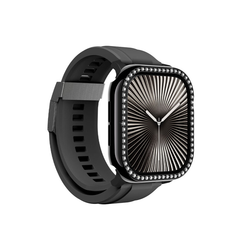 Apple Watch 10 46mm Amazingthing Gleam Fit FullGuard Stone Hard PC Case and Screen Protector - 14
