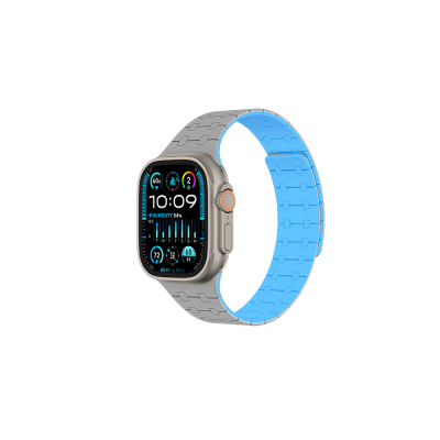 Apple Watch 10 46mm Amazingthing Smoothie Sport Magnetik Tak Çıkar Silikon Strap Kayış - 6