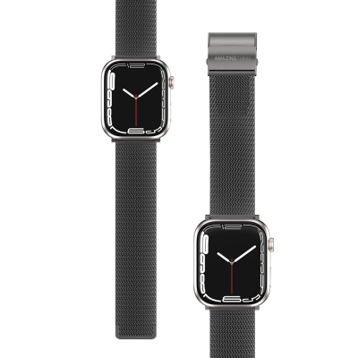 Apple Watch 10 46mm Amazingthing Titan Metal Mesh Band - 12