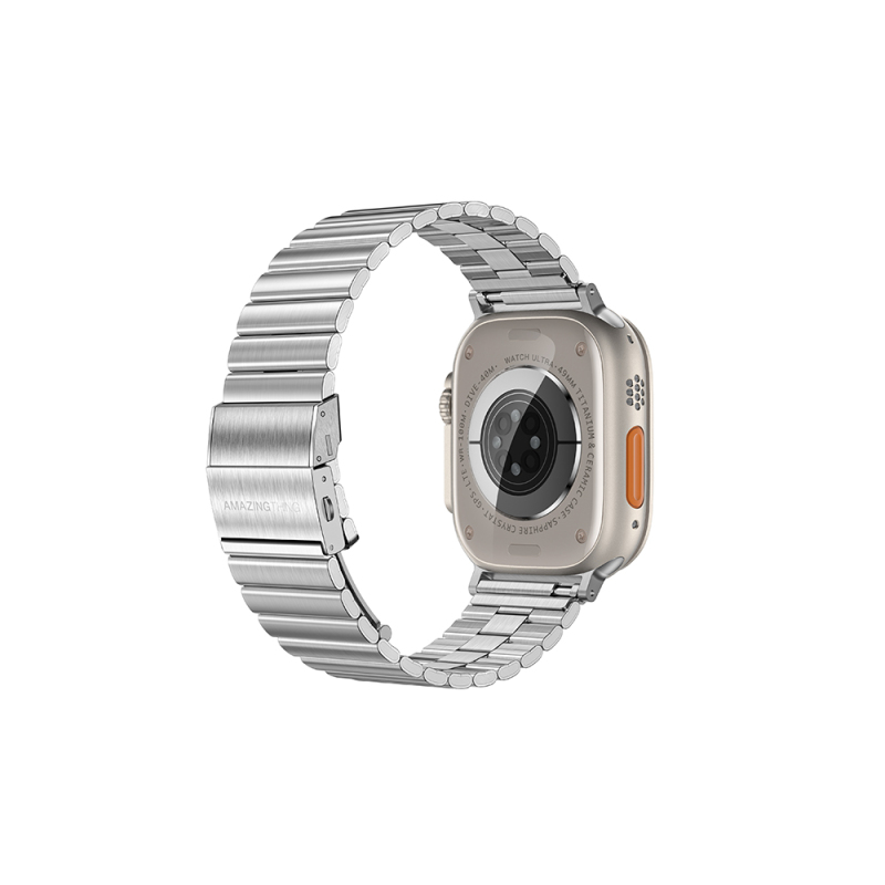 Apple Watch 10 46mm Amazingthing Titan Steel Metal Kordon - 4