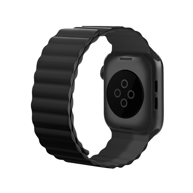 Apple Watch 10 46mm Kordon Raptic Magnetik Tak Çıkar Silikon Strap Kayış - 2