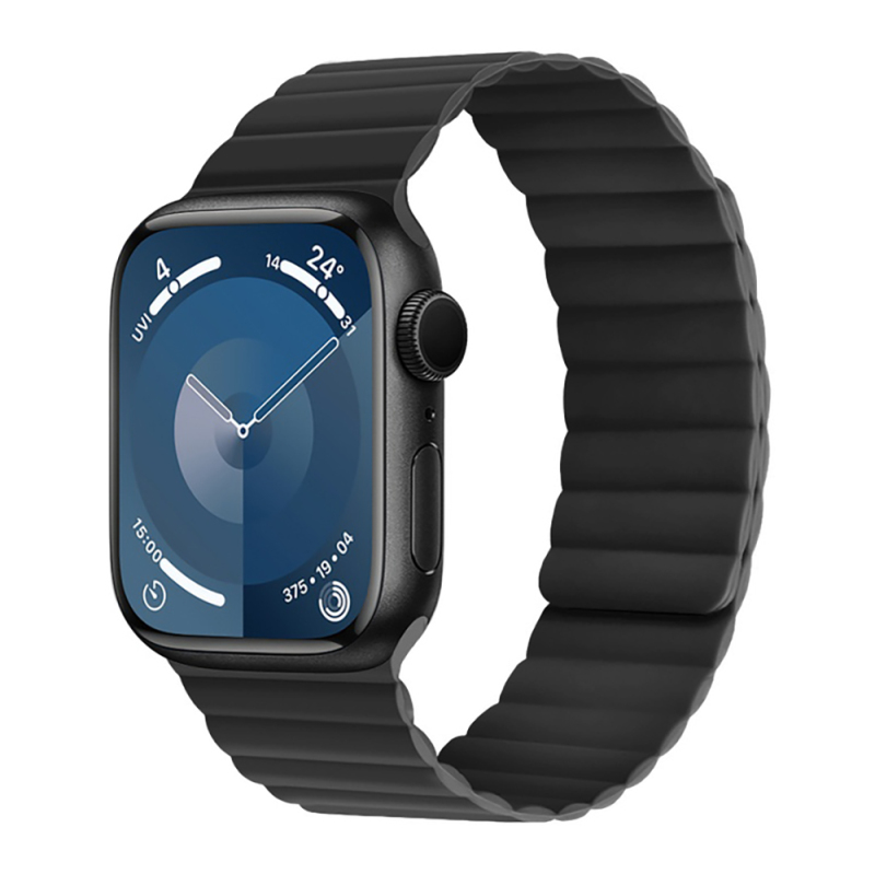 Apple Watch 10 46mm Kordon Raptic Magnetik Tak Çıkar Silikon Strap Kayış - 3