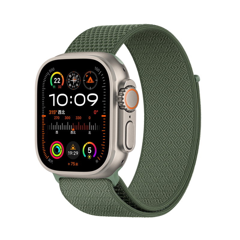 Apple Watch 10 46mm Kordon Wiwu WB501 CloudFlex Serisi Hasır Örgü Strap Kayış - 1