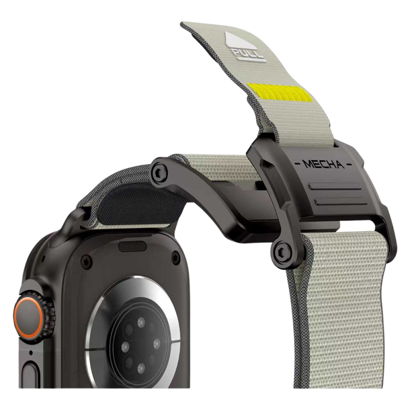 Apple Watch 10 46mm Mohseven iWatch Mecha Sport Hasır Kordon - 17