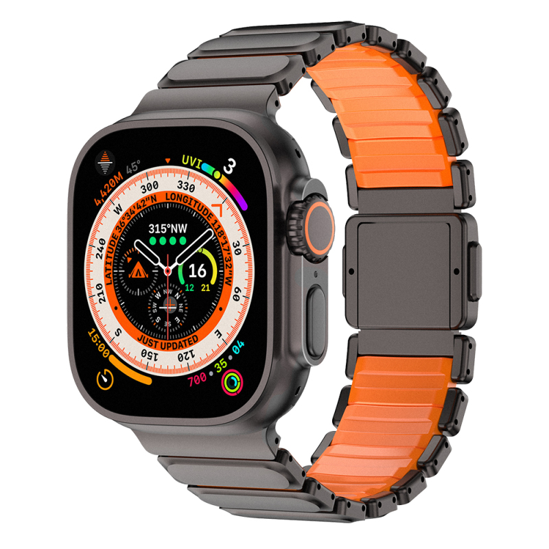 Apple Watch 10 46mm Mohseven iWatch Titancore No.2 Steel Band - 1